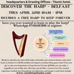 Discover the Harp – Belfast, Northern Ireland, 22nd April 10am until 1pm