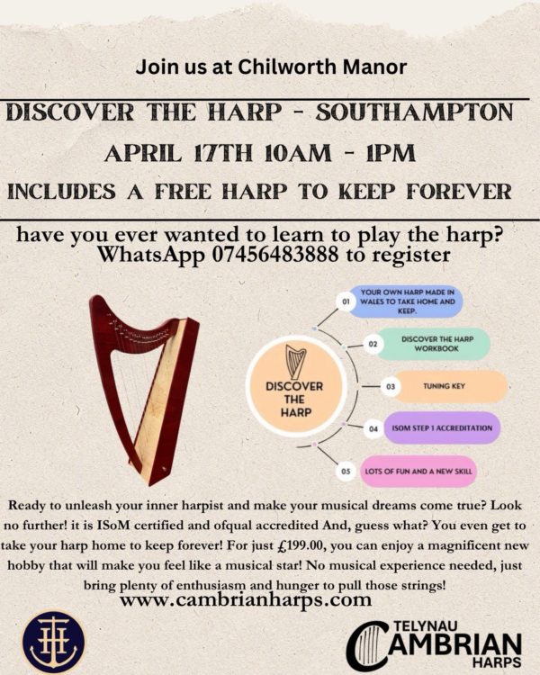 Discover The Harp Southampton,  April 17th  Chilworth Manor 10am - 1pm